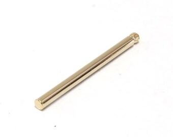 Square of sticks S3-P1 Rose gold plated brass 30 pcs Stick charm 25x2mm Stick CY61-08 Not easily tarnish