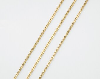 1 m beading Shiny Diamond Cut 1.5mm Royal Blue Curved Color Chain Flat Curb Supply for DIY jewellery necklace 145SF