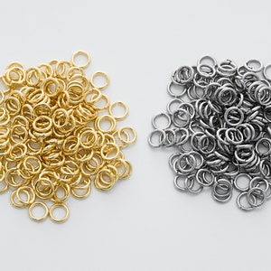 3 Colors Brass Soldered Jump Rings Ring Mixed Color - Temu