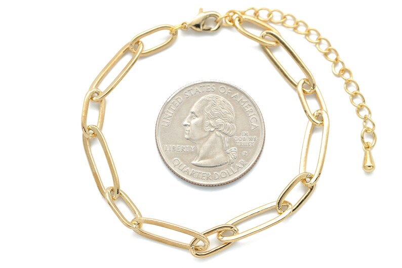 CHAIN Only Oval Link Chain Bracelet for Charms B4201G1 1 Etsy