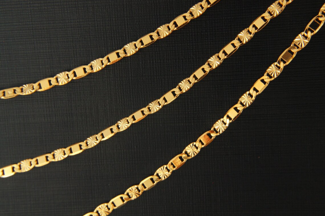 Decorative chain Nickel free CJ1904 1m 3mm wide 0.5mm Etsy