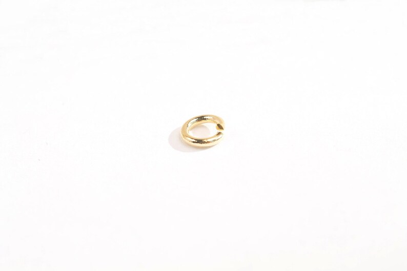 Jump ring, 1mm thick, Inner 3mm, 16K gold plated brass, Nickel free, Not easily tarnish, Optional quantity, J22-G2 image 2