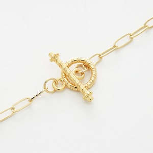 Unique toggle clasp, Brass, Nickel free, Toggle, Jewelry making supplies, Necklace findings, 10 sets, [S56-VC1]