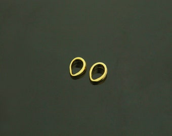Bail, P3-P4, 10 pcs, 7x5mm, Nickel Free, Pendant bail, 16K gold plated brass, Dainty bail, Simple bail, Little bail, Gold bail, Charm bail