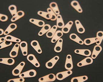 Clasp bar, A bar, 3.5x7.5mm, Rose gold plated brass, Not easily tarnish, PY26-08, 50 pcs, [J1-P4]