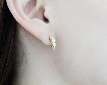 ☆ENGBROX☆ silver925moonlight cubic earring EBEA23002SV Amazon.com: Black Cubic Zirconia Studs Sterling Silver