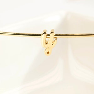 May include: A gold charm bracelet with a gold letter 'Y' charm.