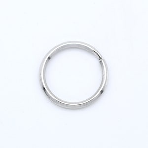 Split Ring, Y7-R2, 1 pcs, Key Ring, Inner 23mm diameter, 3mm Thick, Original Rhodium Plated Iron, Key Chain Ring, Jewelry Making Supplies image 1