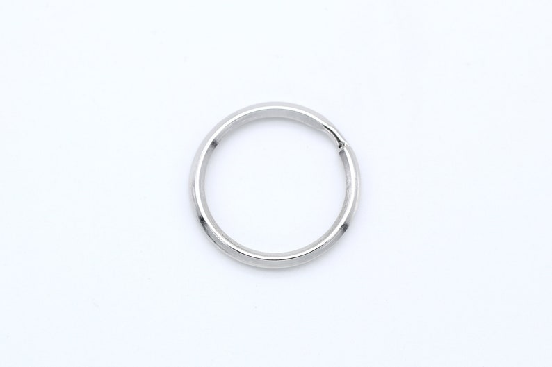 Split Ring, Y7-R2, 1 pcs, Key Ring, Inner 23mm diameter, 3mm Thick, Original Rhodium Plated Iron, Key Chain Ring, Jewelry Making Supplies image 1