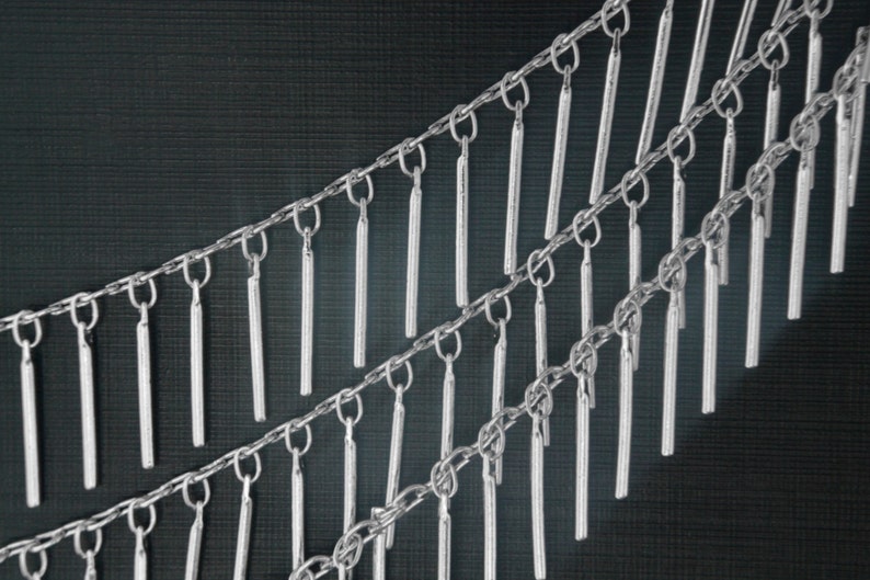 Original rhodium plated brass 1m Jewelry making 15mm long CJ13-10 Handmade chain Stick chain 1.2mm thick Nickel free