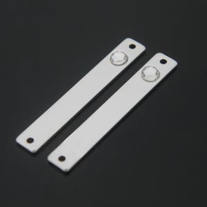 Birth Stone on Stamping Blank Bar 33x5mm, Nickel Free, K3CR-R, Cubic Zirconia, Original rhodium plated brass, Personalized Birth Stone Bar