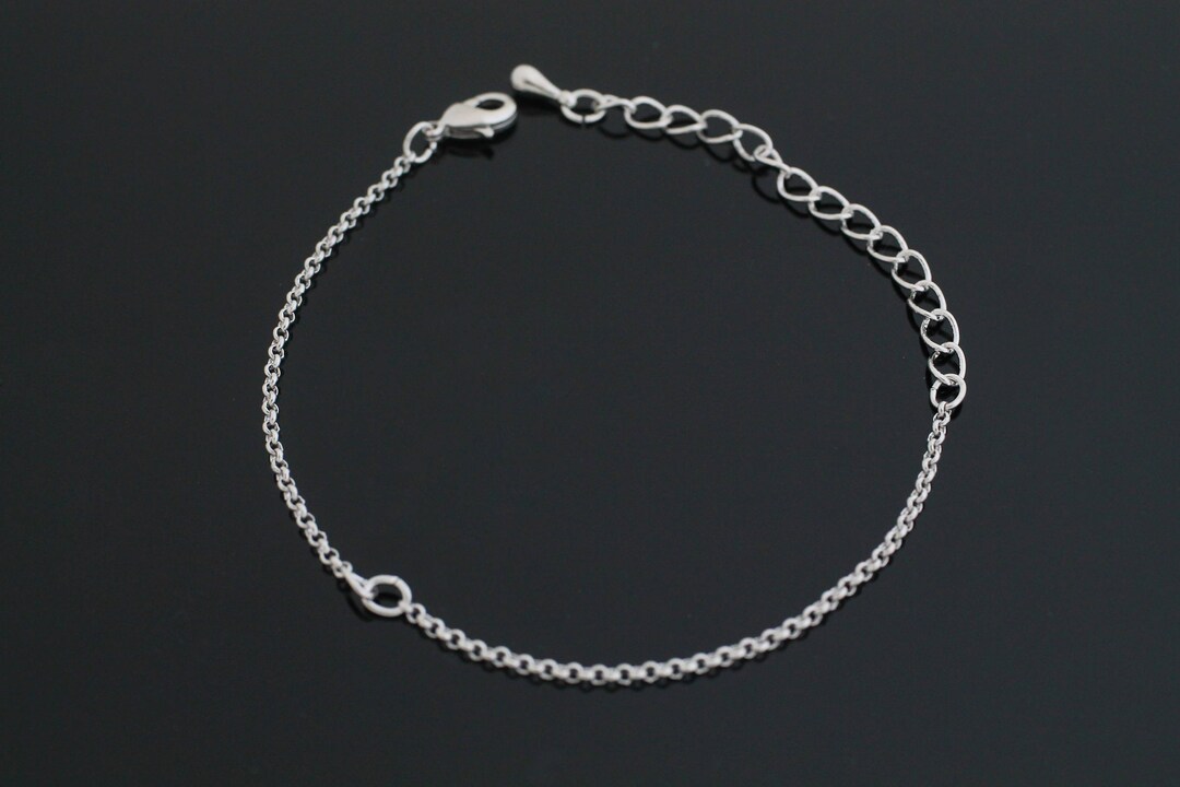Dainty Chain Bracelet for Charms in Between, B0204R1, 1 Piece, 1.6BL