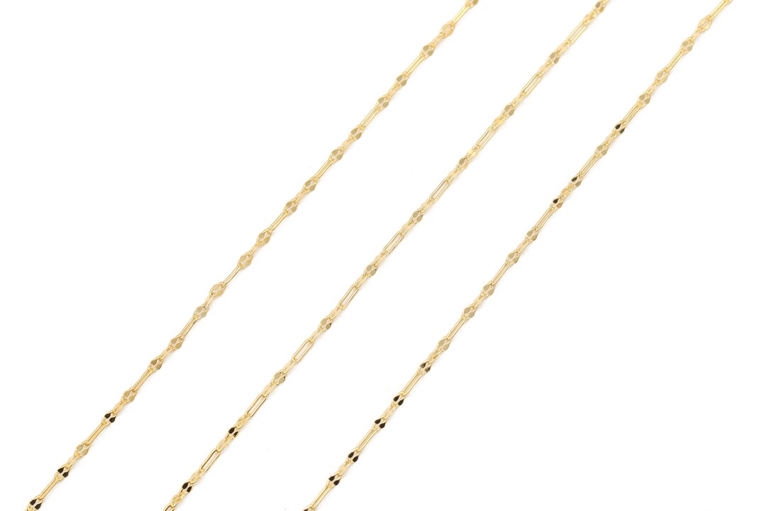 Rectangle Link Chain (S), Nickel Free, CJ42-06, 1 Meter, 16K