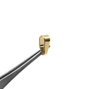 50 Antique Bronze 11mm x 4mm Spring Clip Bails Clasps for Jewellery