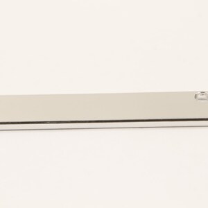 Colgante de barra sin níquel, A15-R1, 10 piezas, 2 agujeros, 36x7 mm, latón chapado en rodio, barra en blanco de estampado personalizado