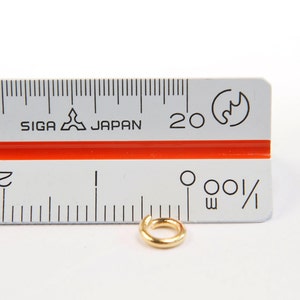 Jump ring, 1mm thick, Inner 3mm, 16K gold plated brass, Nickel free, Not easily tarnish, Optional quantity, J22-G2 image 3