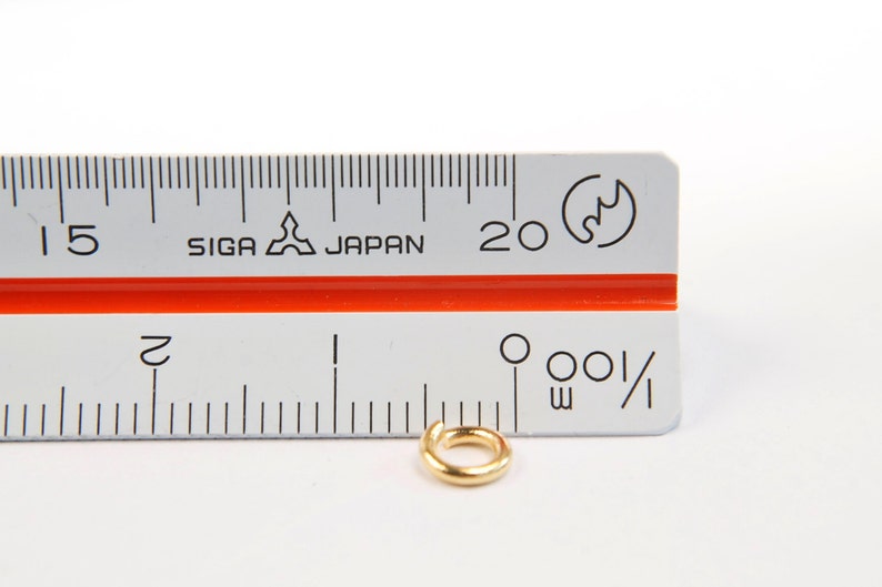 Jump ring, 1mm thick, Inner 3mm, 16K gold plated brass, Nickel free, Not easily tarnish, Optional quantity, J22-G2 image 3