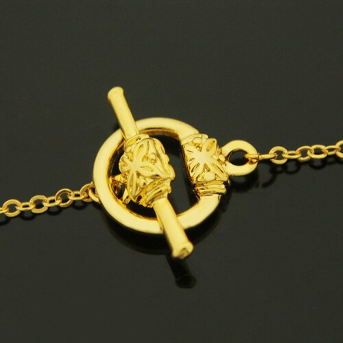 Mini Toggle Clasp S56G4 Nickel Free 10sets 16K Gold Etsy