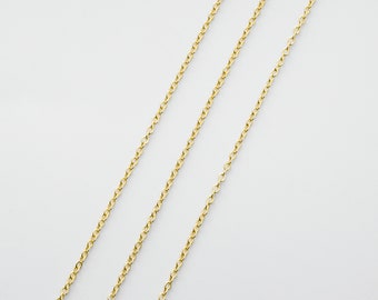 MARKDOWN, Chain 230SF, Nickel free, CJ01-08, 10m, Chain, 16k Gold plated Copper brass, Design chain,  Jewelry making, Not easily tarnish