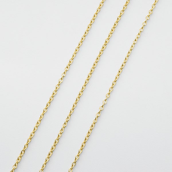 MARKDOWN, Chain 230SF, Nickel free, CJ01-08, 10m, Chain, 16k Gold plated Copper brass, Design chain,  Jewelry making, Not easily tarnish