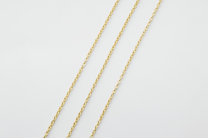 Jewelry making Design chain CJ01-08 10m 16k Gold plated Copper brass Chain MARKDOWN Chain 230SF Not easily tarnish Nickel free