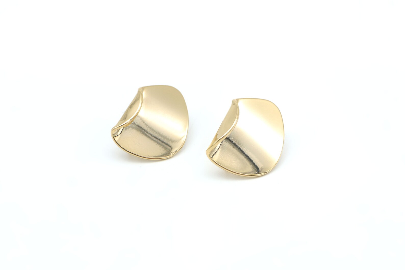Folded Triangle Post W/ Link, Q8-P3, 2 Pcs, 21x16mm, Inner 3mm Open ...