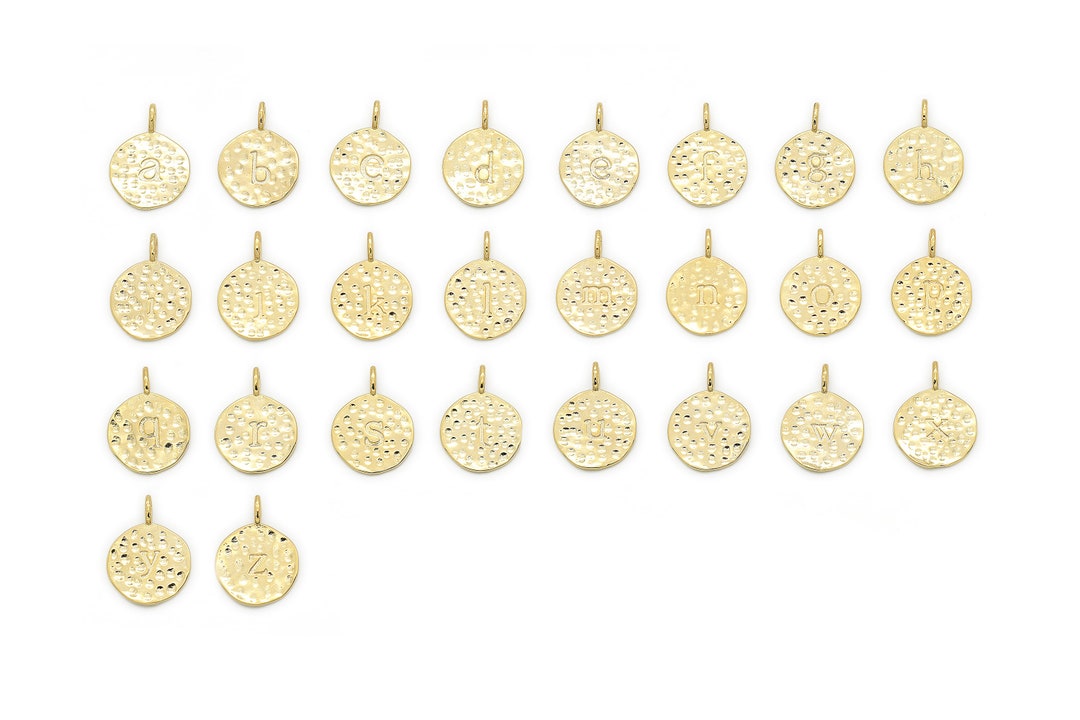 Alphabet on Hammered Coin Set, Alphabet A-z Full Set, A2Z-G19, 1 Set(26 ...
