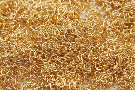 C ring, 0.6mm thick, Inner 2.5mm, Gold plated iron, Nickel free, AKCR06G, Optional quantity, [J15-G1]