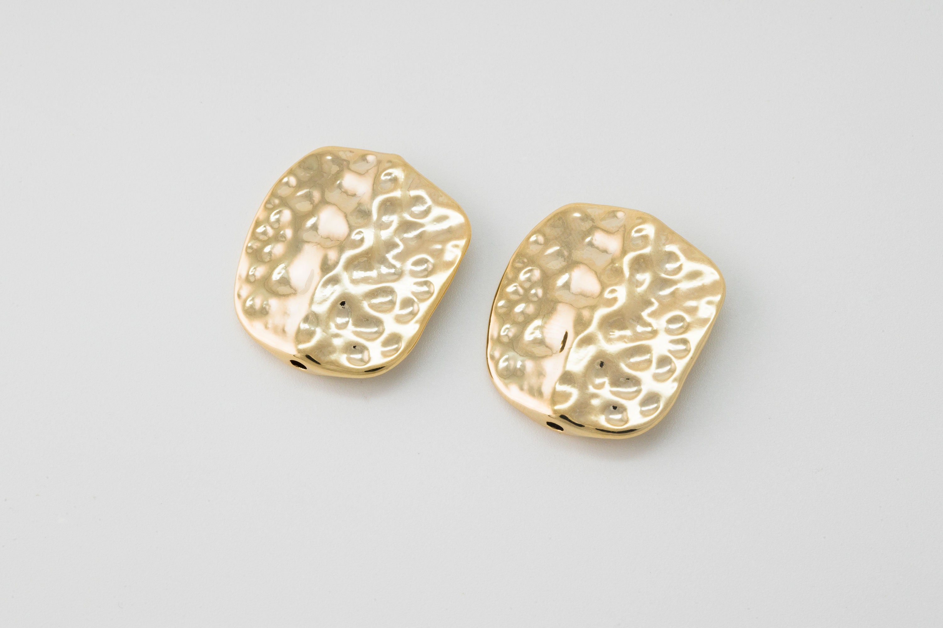 Flat hammered connector Zinc alloy Nickel free Necklace Etsy