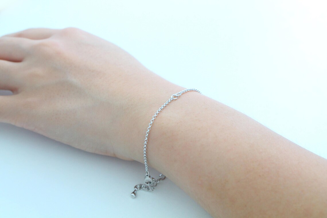 Dainty Chain Bracelet for Charms in Between B0204R1 1 Etsy