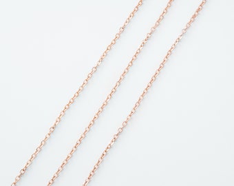 Chain 235SF, CJ01-13, 10m, Chain, Rose gold plated copper brass, Jewelry making, Not easily tarnish, 1.6x1.8mm