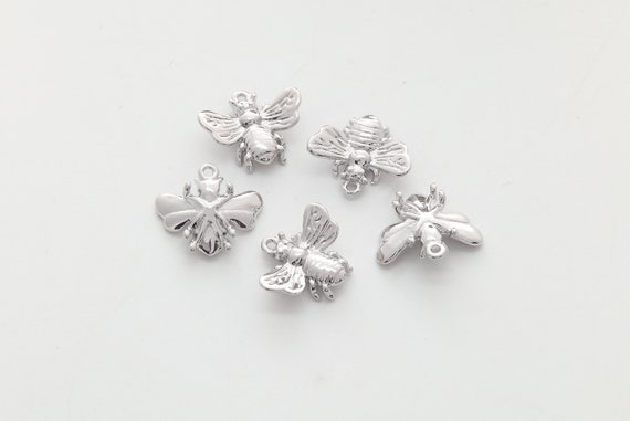 Buy Bee Charm S S73 P5 Nickel Free 2pcs for Bee Necklace