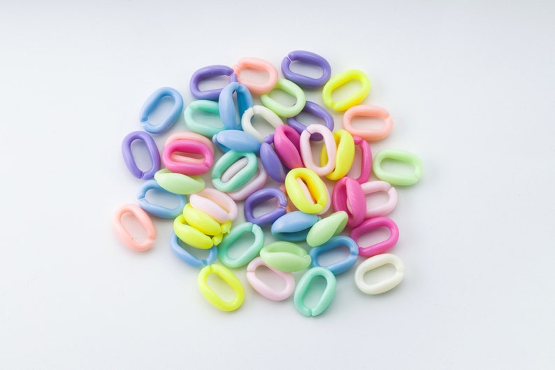 Acrylic Chain Links S Necklace Makings Jewelry Making Etsy Canada