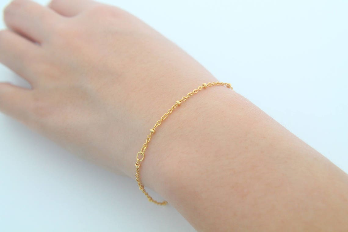 Dainty Chain Bracelet for Charms in Between B2310G1 1 Etsy
