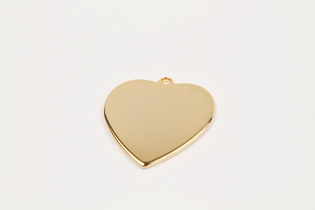 NEW Heart FM グッズ!限定15セット! MARKDOWNS, Heart Pendant, Nickel Free, S29-G1, 10 Pcs, 20mm