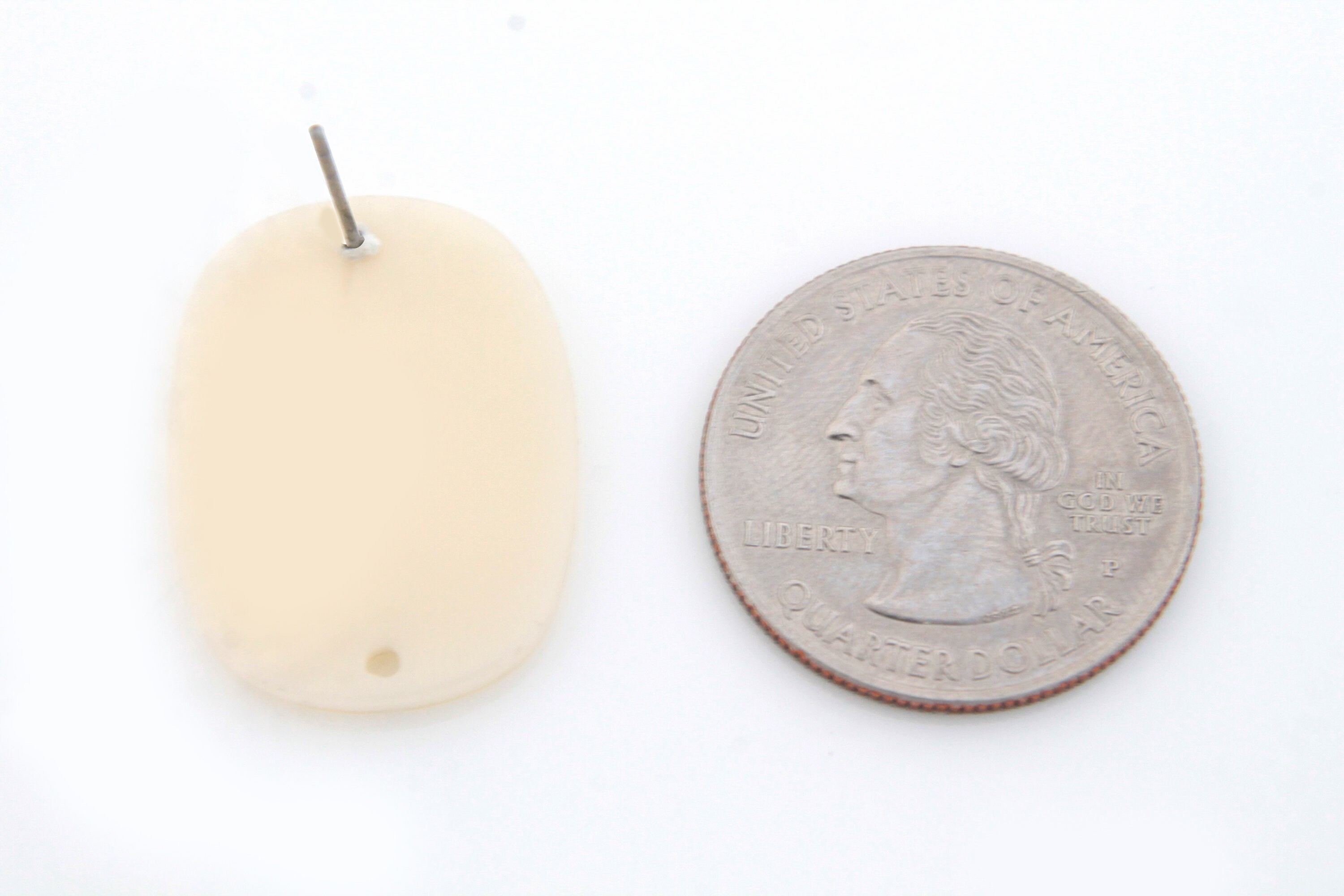 Acetate Celluloid Earring Making Post W/ 1.3mm Hole, M11-P2, 2 Pcs ...