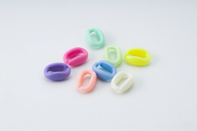 Acrylic Chain Links S Necklace Makings Jewelry Making Etsy Canada