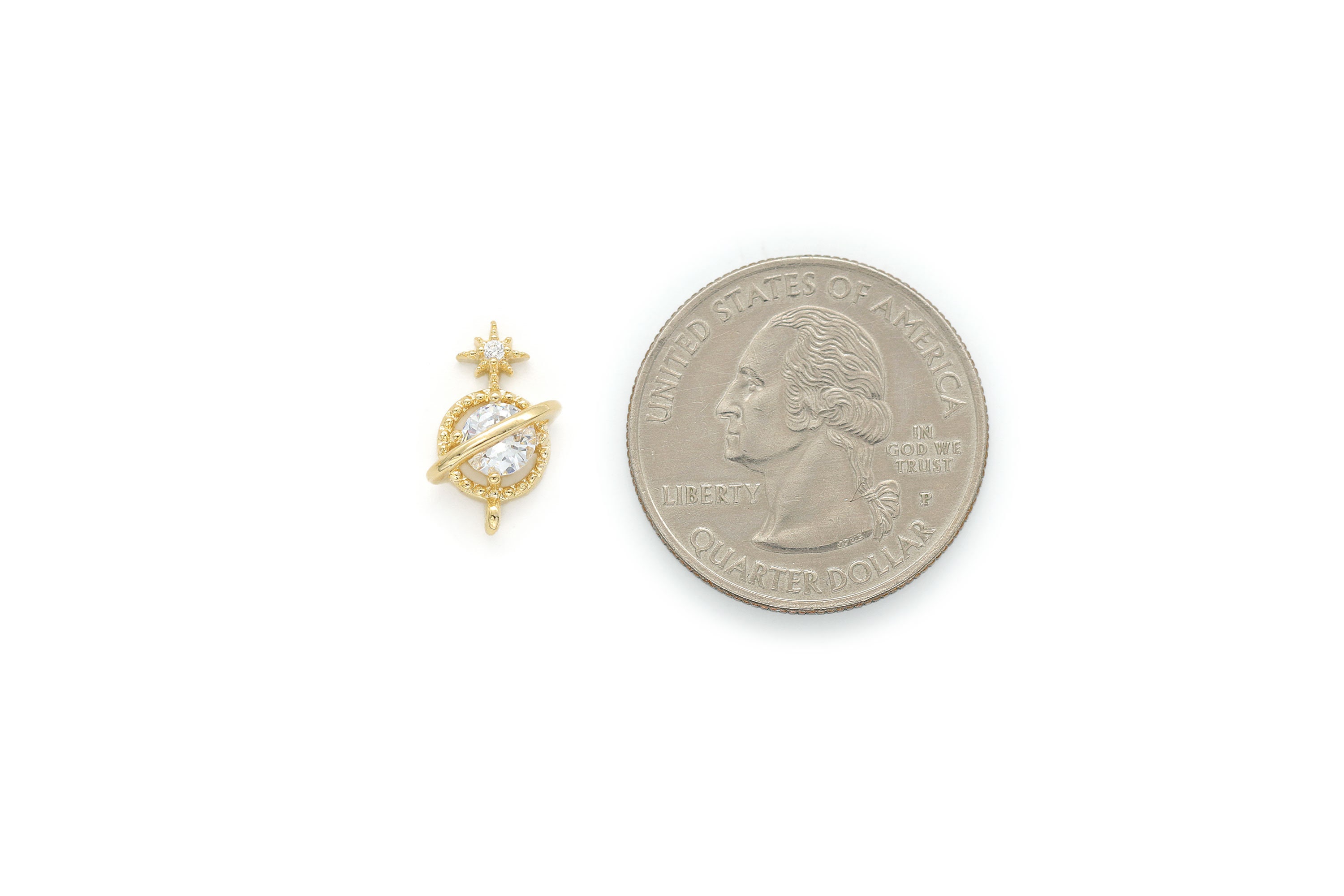 限定セール -SALE Piece, 1 S67-G7, Charm, Planet Cubic 15x8mm 0.8mm Including アクセサリー