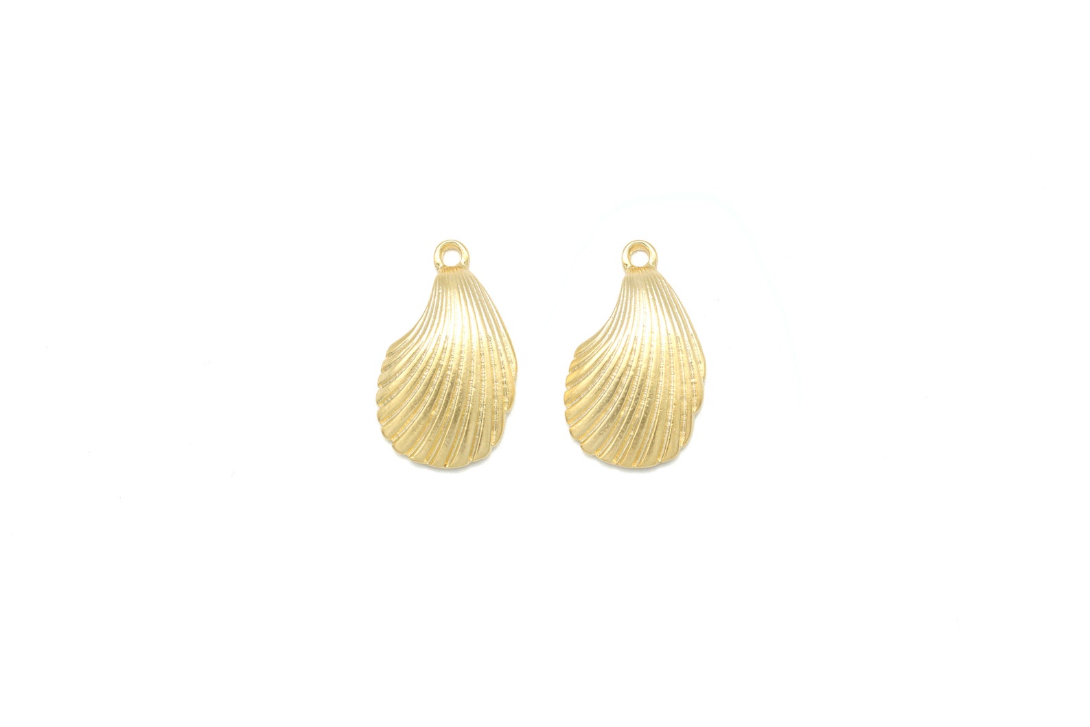Ocean Themed Jewelry Making, A10-G10, Clam Seashell Pendant, 2 Pcs ...