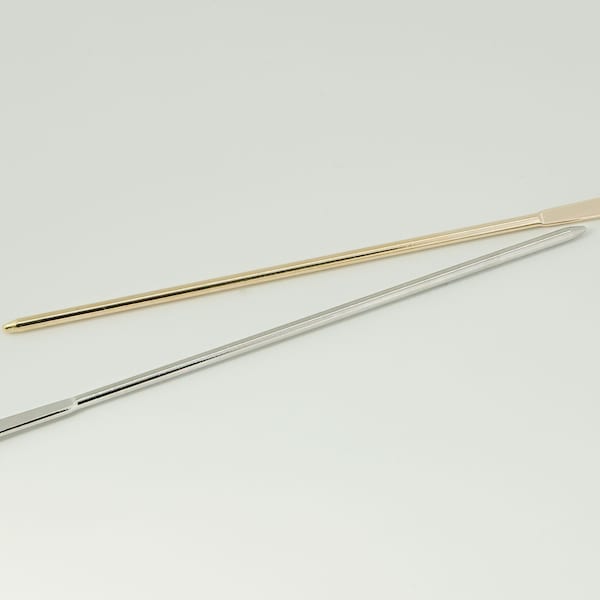 Bâtonnet pour fabriquer des binyeo (L), Laiton, Accessoires pour fabriquer des bâtons de coiffure, Ébauche de bâtonnets de cheveux, Fournitures pour la fabrication de bijoux, 1 pièce, [P9-VC2]