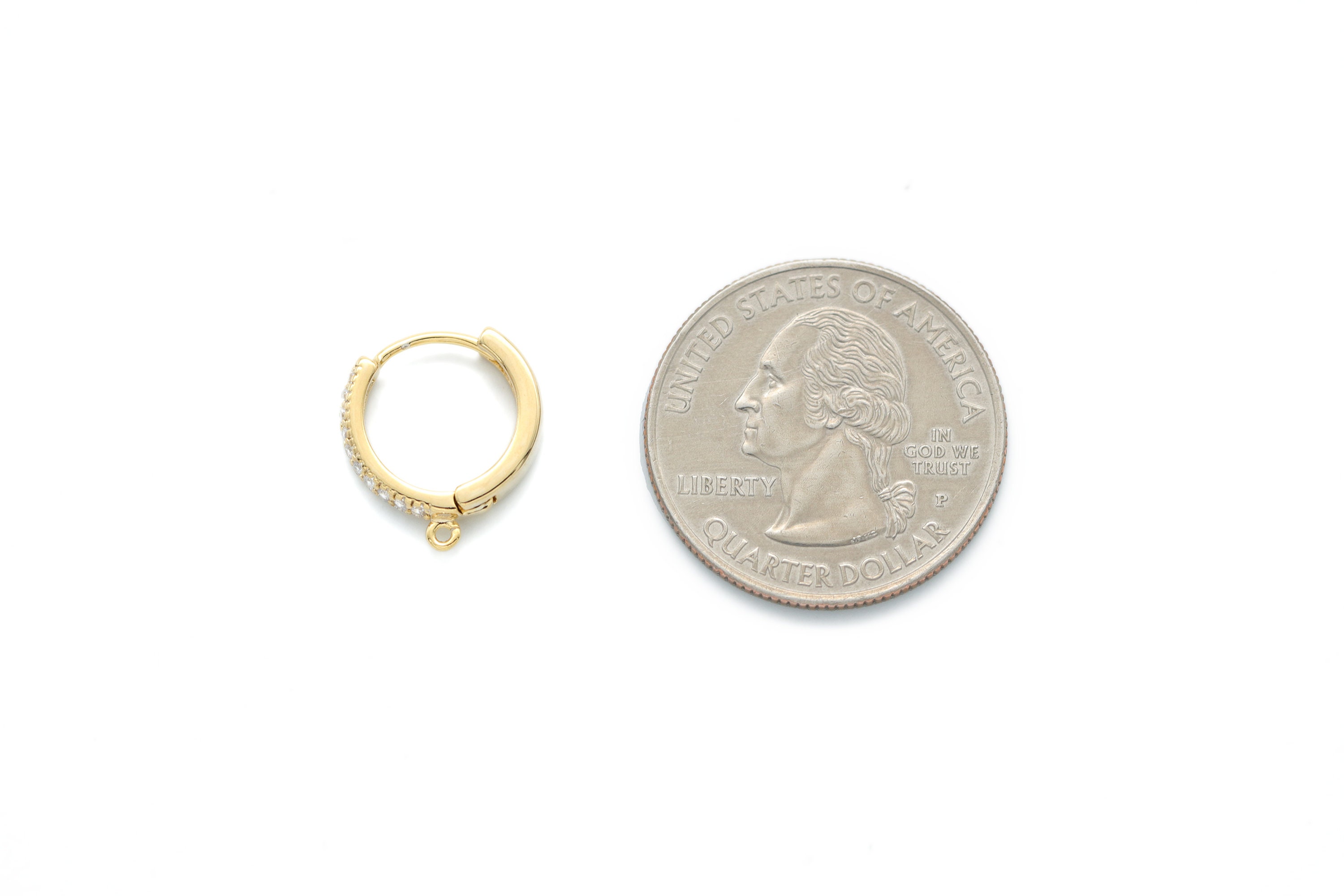 Cubic One Touch W/ Link, T68-R9, Lever Back Earring Making