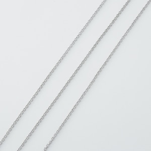 Chain 230S, Nickel free, CJ03-04, 10m, Chain, Rhodium plated copper brass, Design chain, Jewelry making, Jewelry component, 1.3x1.5mm