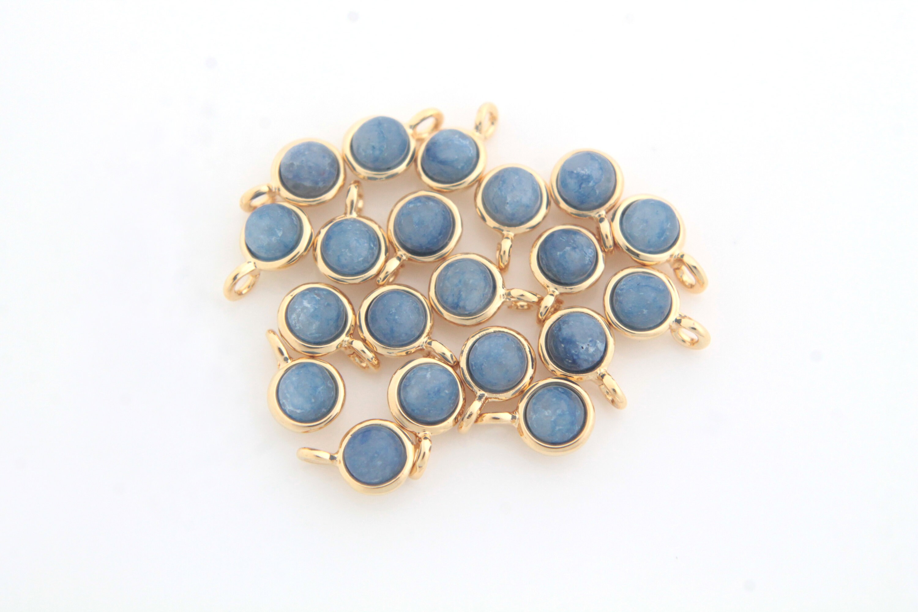 Souarts Set van 25 willekeurige bedels voor oorbellen, armband, halsketting, edelsteen, druppel, helende steen, hartstenen, sieraden, zelf maken, set m