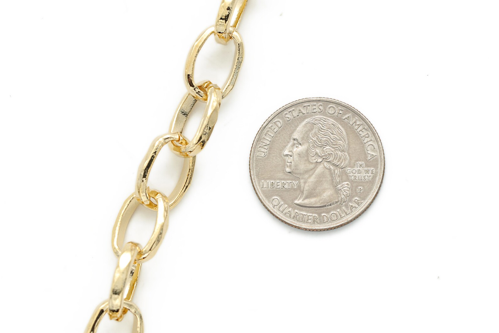 Bold Oval Link Chain CJ4811 1m Oval 13x10mm 16K Gold Etsy