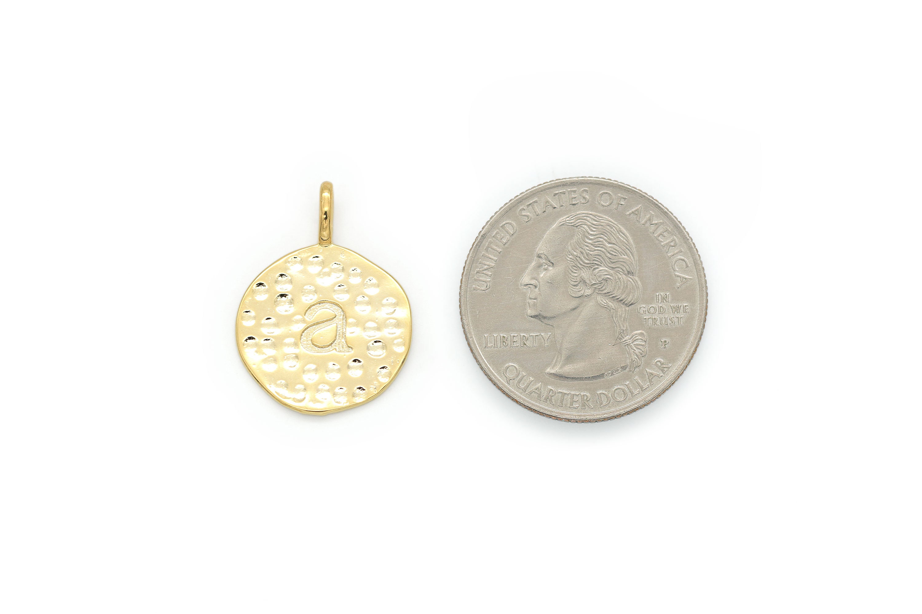 Alphabet on Hammered Coin Set, Alphabet A-z Full Set, A2Z-G19, 1 Set(26 ...