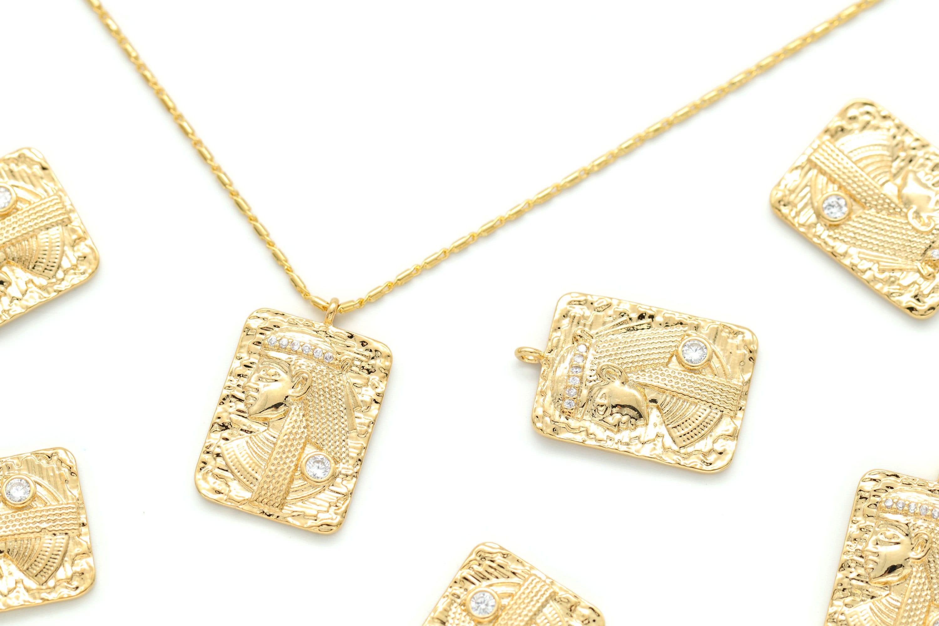 Collier Style Cléopâtre En Métal Doré - Sans Nickel, Garantie, Neuf Avec étiquettes