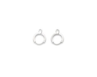 Lever Back Earring (L), Nickel free, E2-R3, 10 pcs or 20 pcs, 12mm, 1.5mm thick, Rhodium Plated Brass, Good for Dangle Earrings
