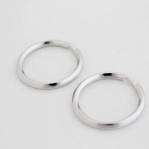 Split Ring, Y7-R2, 1 pcs, Key Ring, Inner 23mm diameter, 3mm Thick, Original Rhodium Plated Iron, Key Chain Ring, Jewelry Making Supplies image 2