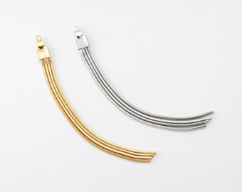 チャーム room no.6 tassel ドロップ型組子お守り（タッセル付き）Drop-Shaped Kumiko Charm