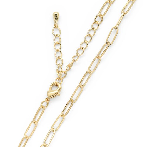 Rectangle Link Chain Necklace for Charm N4505G1 1 Piece Etsy